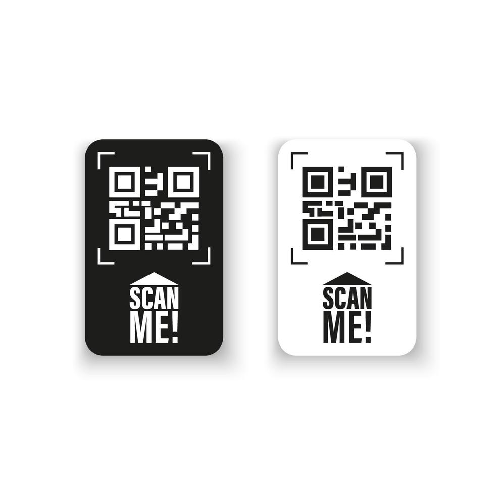 qr codice per smartphone. qr codice per pagamento. qr codice telaio vettore impostare. isolato vettore illustrazione