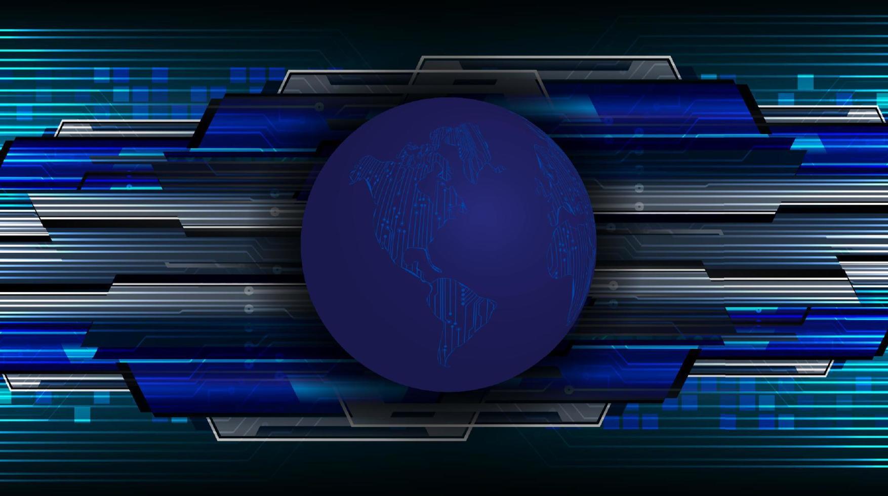 moderno olografico globo su tecnologia sfondo vettore