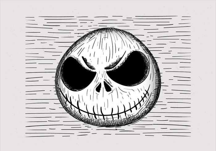 Illustrazione disegnata a mano libera di Halloween vettore