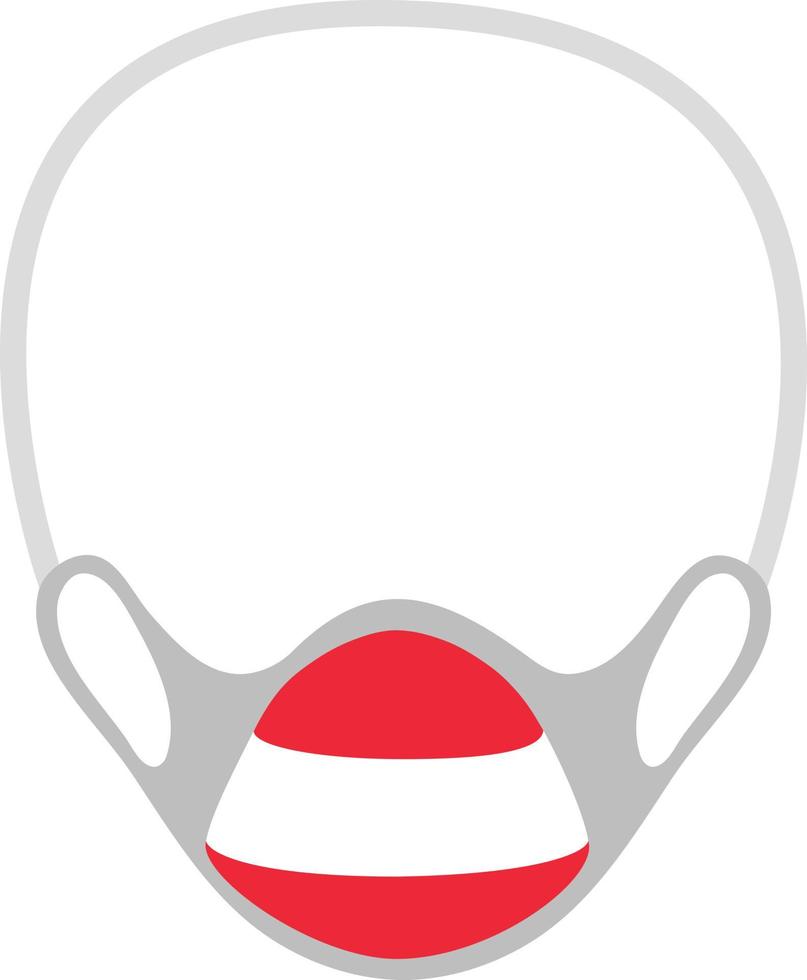 3d illustrazione di medico maschera vettore
