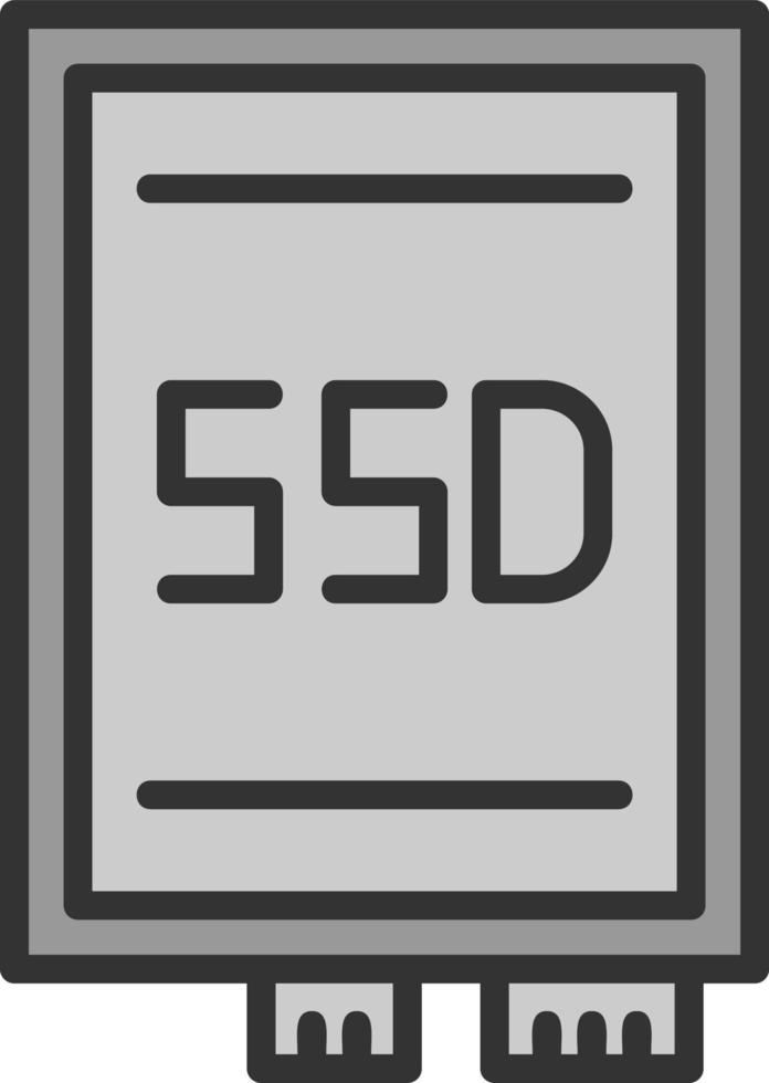 ssd carta vettore icona design