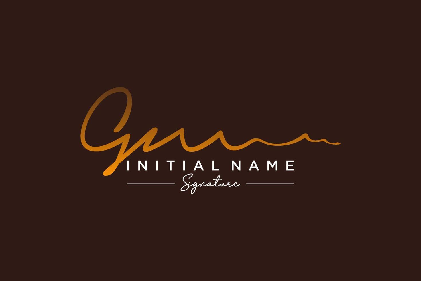 iniziale gm firma logo modello vettore. mano disegnato calligrafia lettering vettore illustrazione.