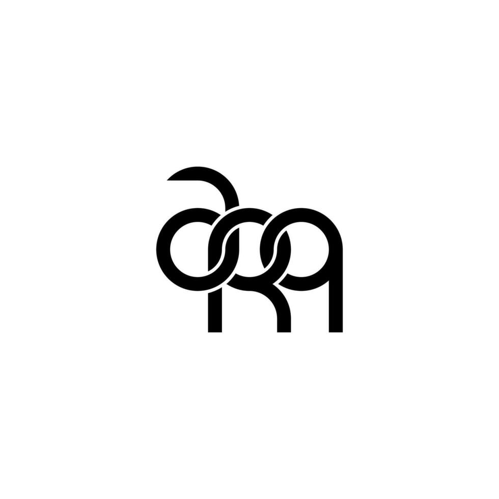 lettere arq logo semplice moderno pulito vettore