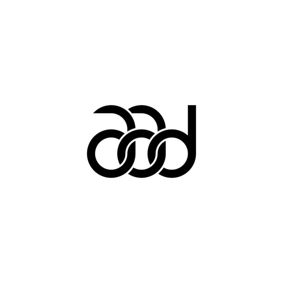 lettere aad logo semplice moderno pulito vettore
