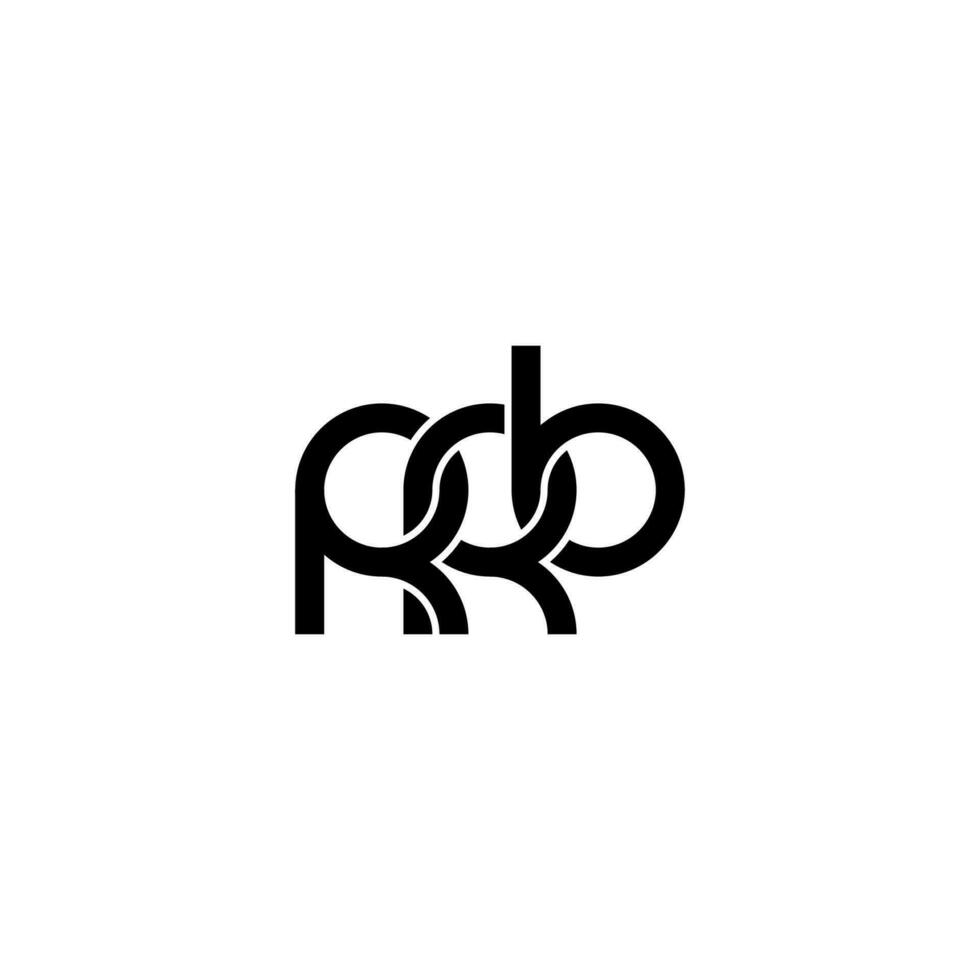 lettere rb logo semplice moderno pulito vettore