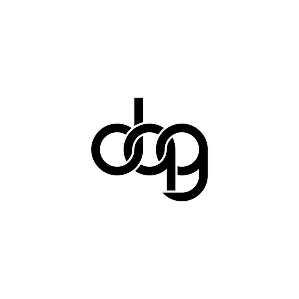 lettere dqg logo semplice moderno pulito vettore