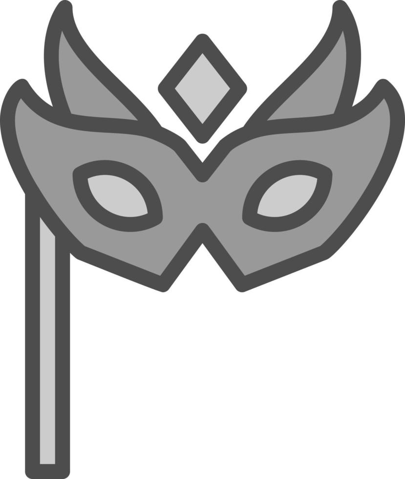 nuovo anno maschera vettore icona design