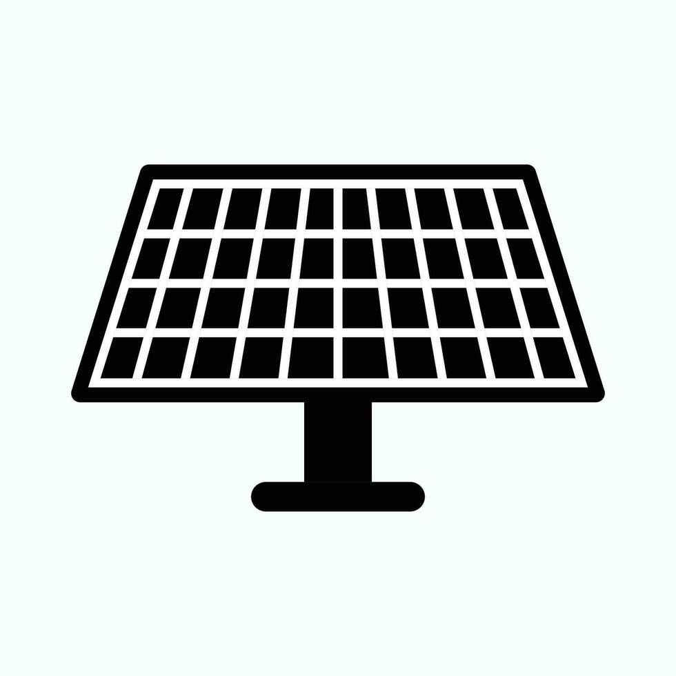 solare pannello icona eps10 - vettore