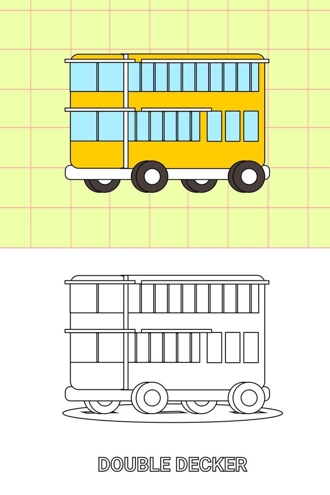 colorazione pagina di tutti genere mezzi di trasporto vettore