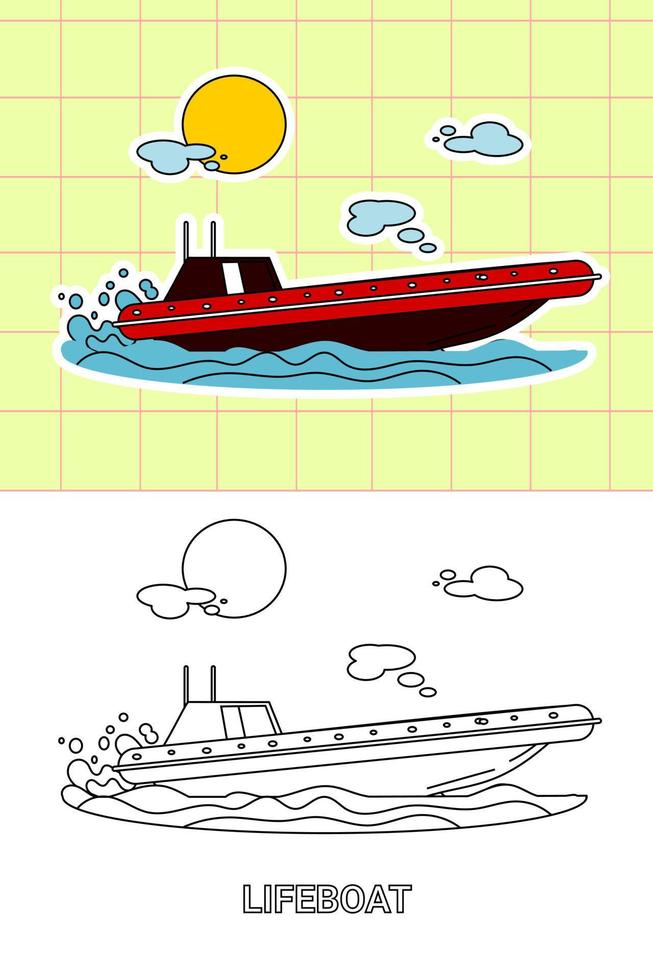 colorazione pagina di tutti genere mezzi di trasporto vettore