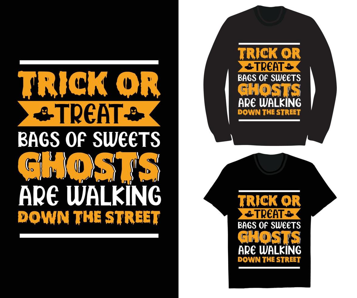Halloween maglietta design per il tuo attività commerciale vettore
