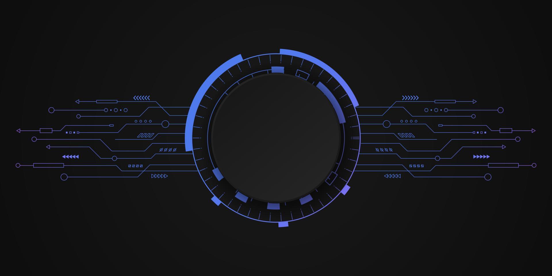 astratto tecnologia sfondo. Ciao Tech digitale e comunicazione concetto. vettore sfondo design con circuito linea. vettore illustrazione.