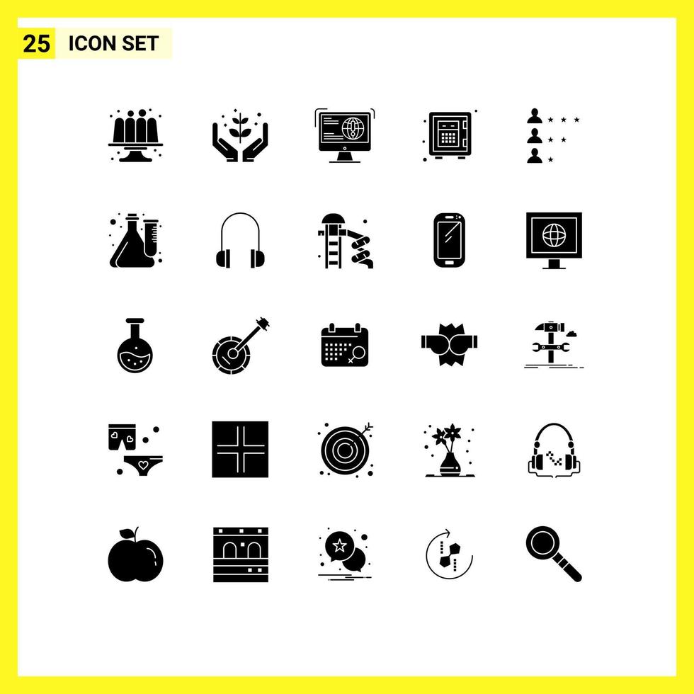 impostato di 25 moderno ui icone simboli segni per i soldi i soldi natura depositare sito web modificabile vettore design elementi