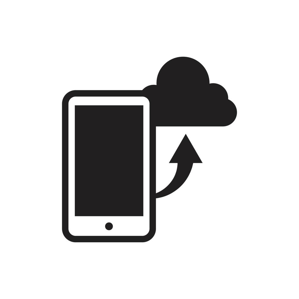nube Conservazione icona, linea icona, silhouette e glifo. icona quello è adatto per siti web, applicazioni, app. vettore