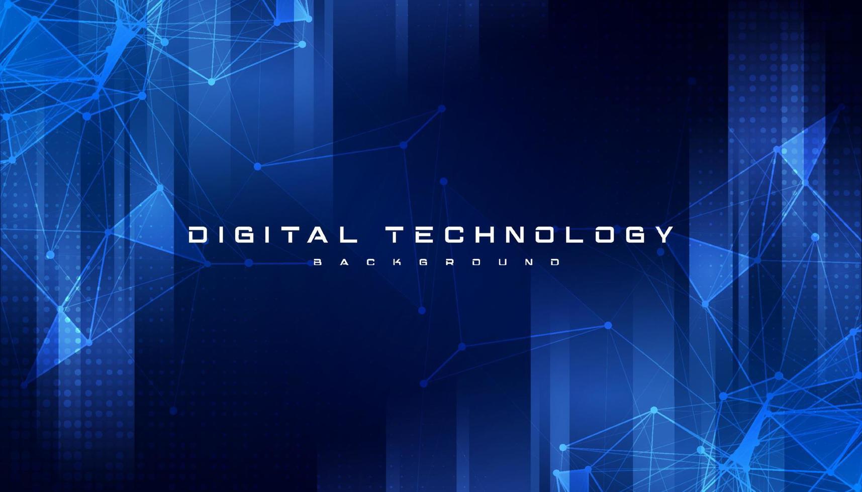 astratto digitale tecnologia futuristico circuito poligono blu sfondo, informatica scienza Tech disposizione, innovazione futuro ai grande dati, globale Internet Rete connessione, nube hi-tech illustrazione vettore