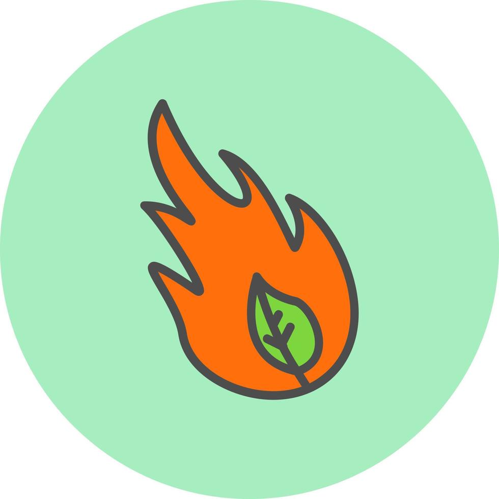 selvaggio fuoco vettore icona design