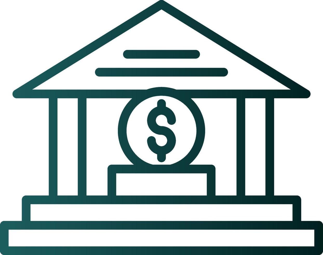 investimento bancario vettore icona design