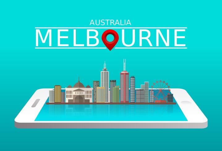 Melbourne City Vector gratis