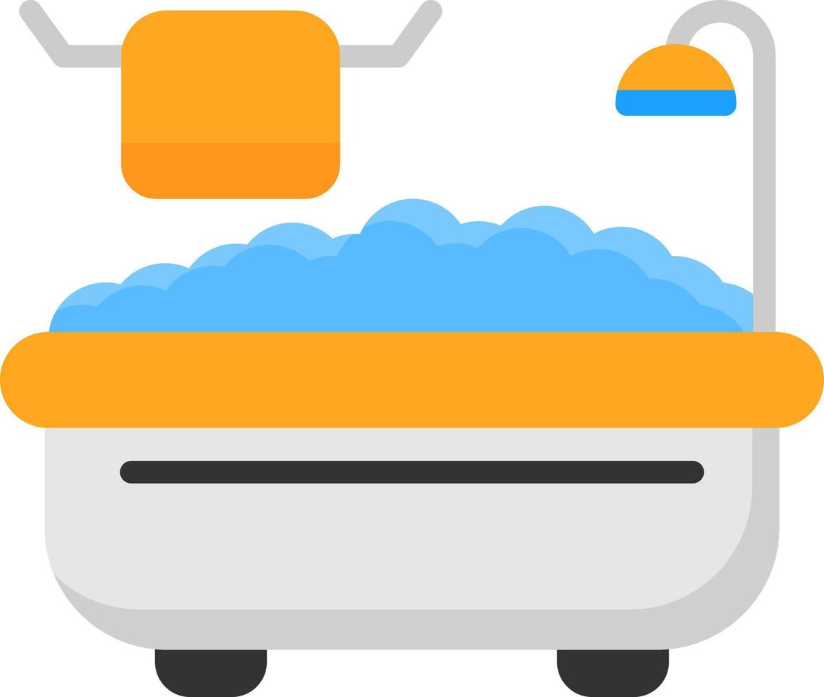 vasca da bagno vettore icona design