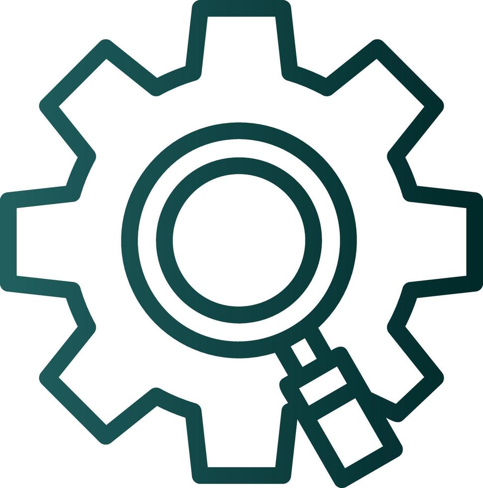 ricerca motore vettore icona design