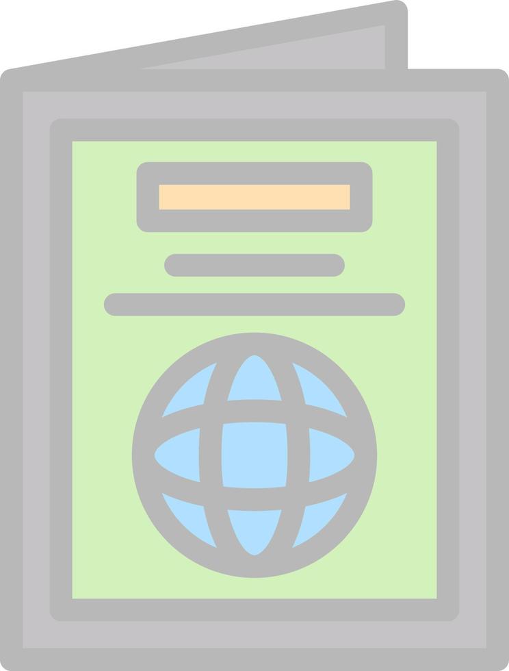 passaporto vettore icona design