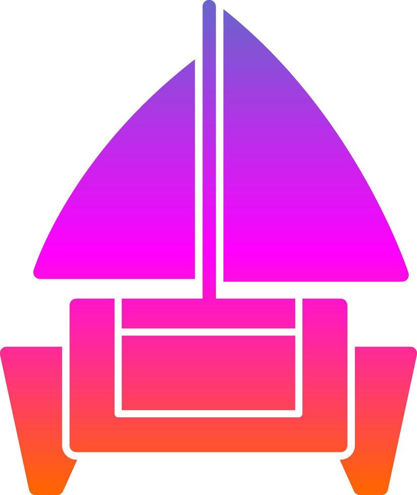 catamarano vettore icona design