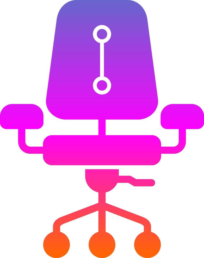 scrivania sedia vettore icona design