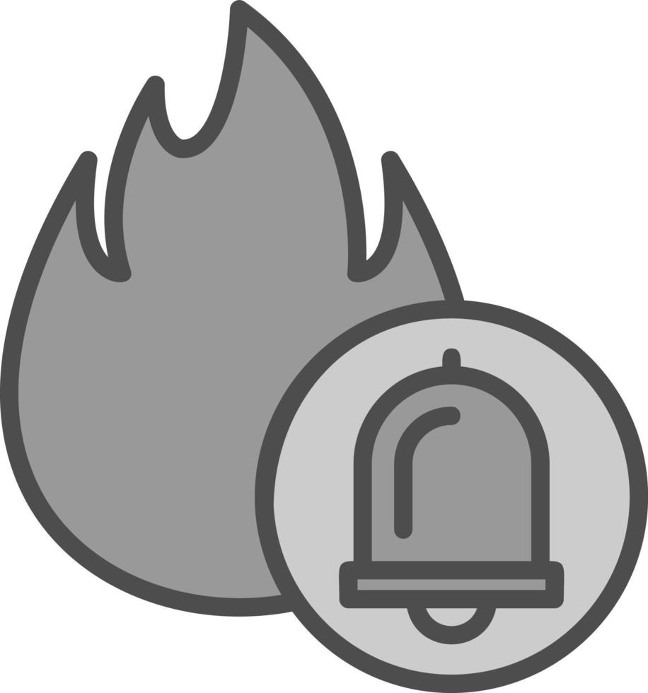 fuoco allarme vettore icona design