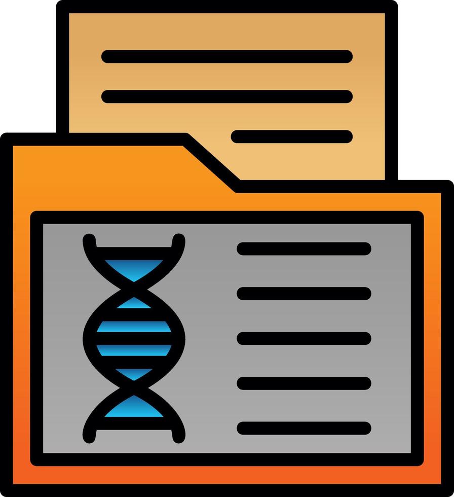 genetico dati vettore icona design