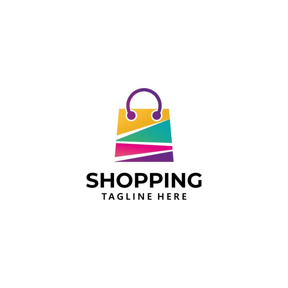 shopping logo icona vettore isolato