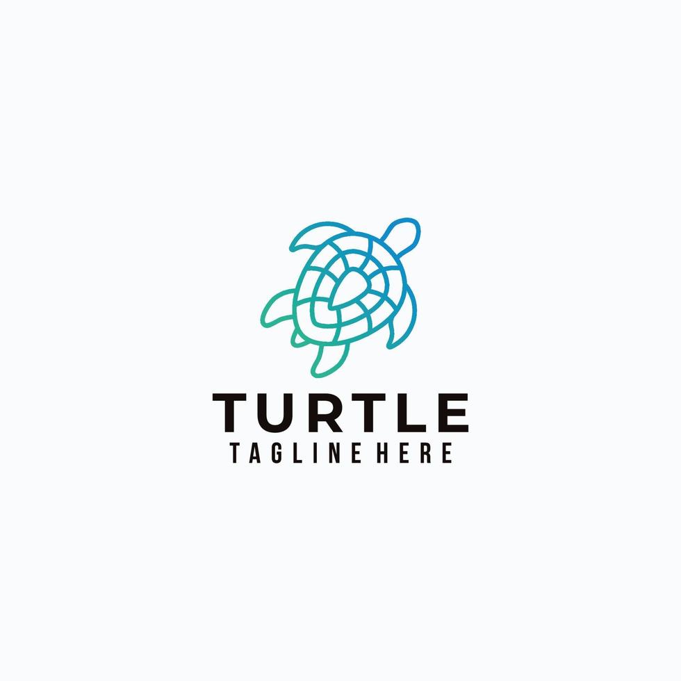 tartaruga logo icona vettore isolato