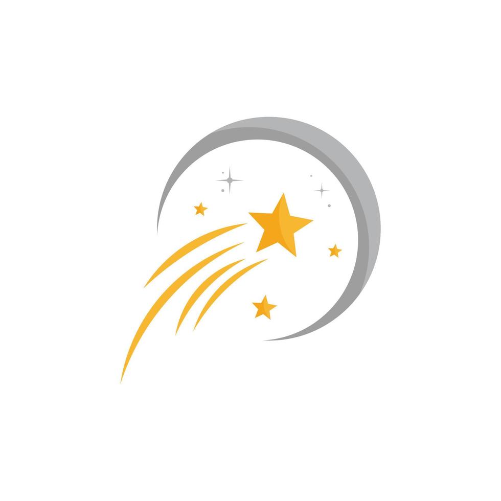 Luna logo icona vettore isolato