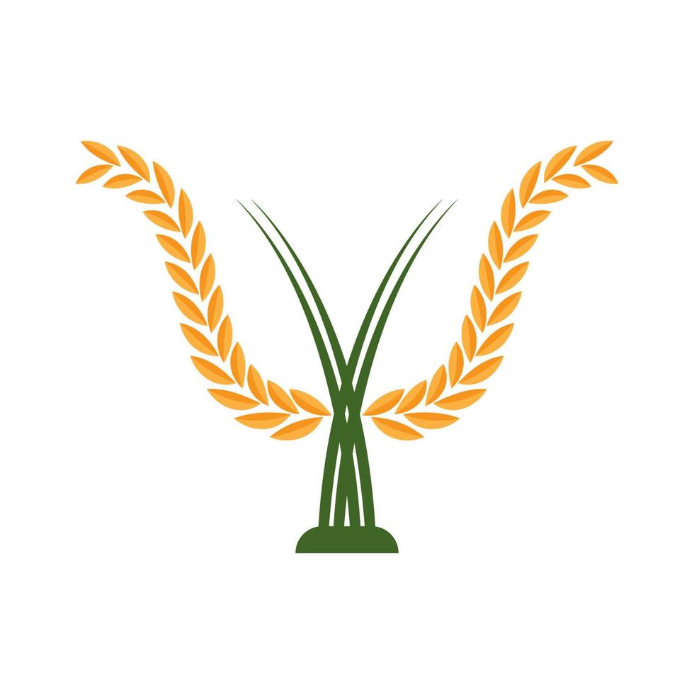 logo del grano agricolo vettore