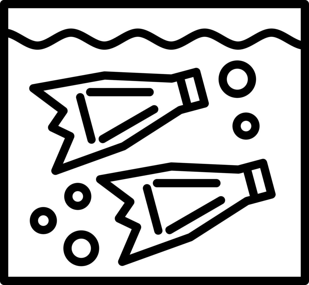 pinna nuoto vettore icona design