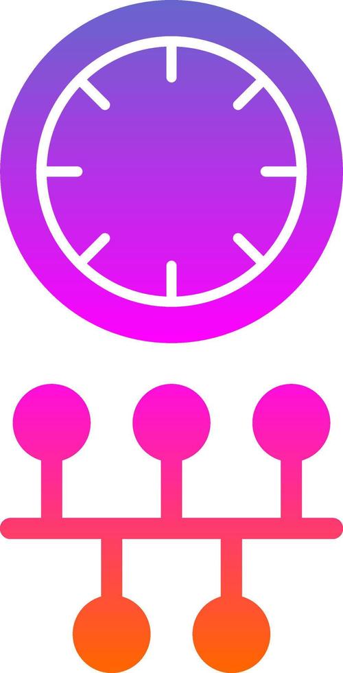 sequenza temporale vettore icona design