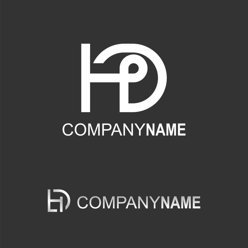lettera o parola HD font nel collegato Immagine grafico icona logo design astratto concetto vettore scorta. può essere Usato come un' simbolo Associated con iniziale o monogramma.