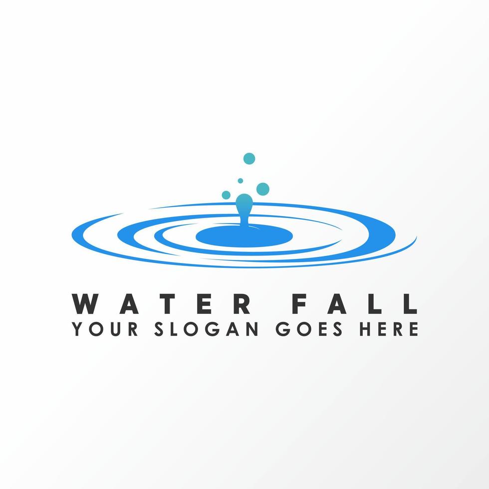 acqua quello autunno per acqua superficie Immagine grafico icona logo design astratto concetto vettore scorta. può essere Usato come simboli relazionato per natura o impianto idraulico.