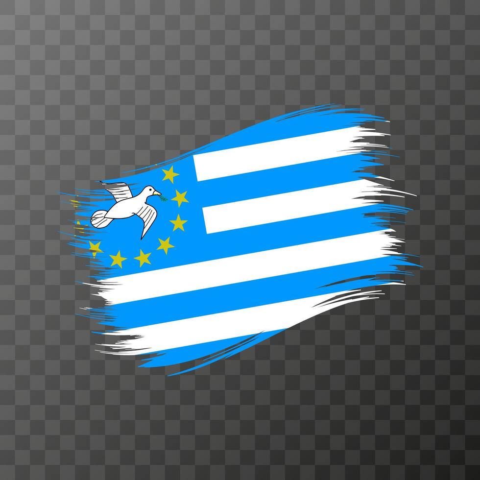 meridionale camerunesi nazionale bandiera. grunge spazzola ictus. vettore illustrazione su trasparente sfondo.