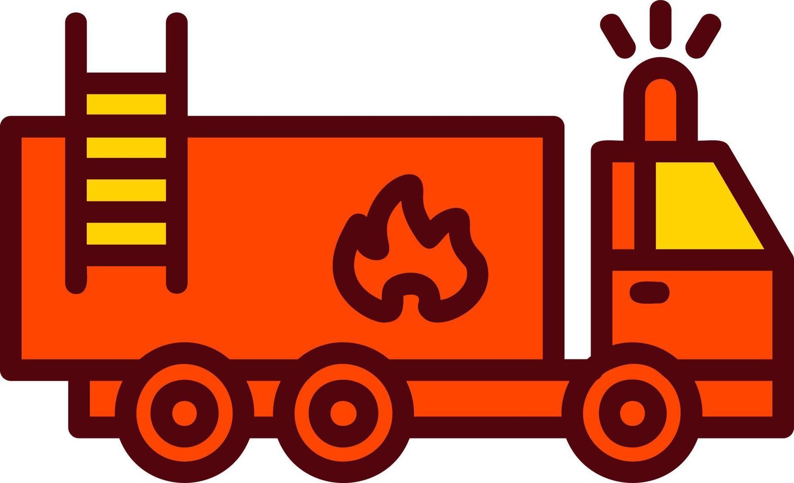 fuoco camion vettore icona