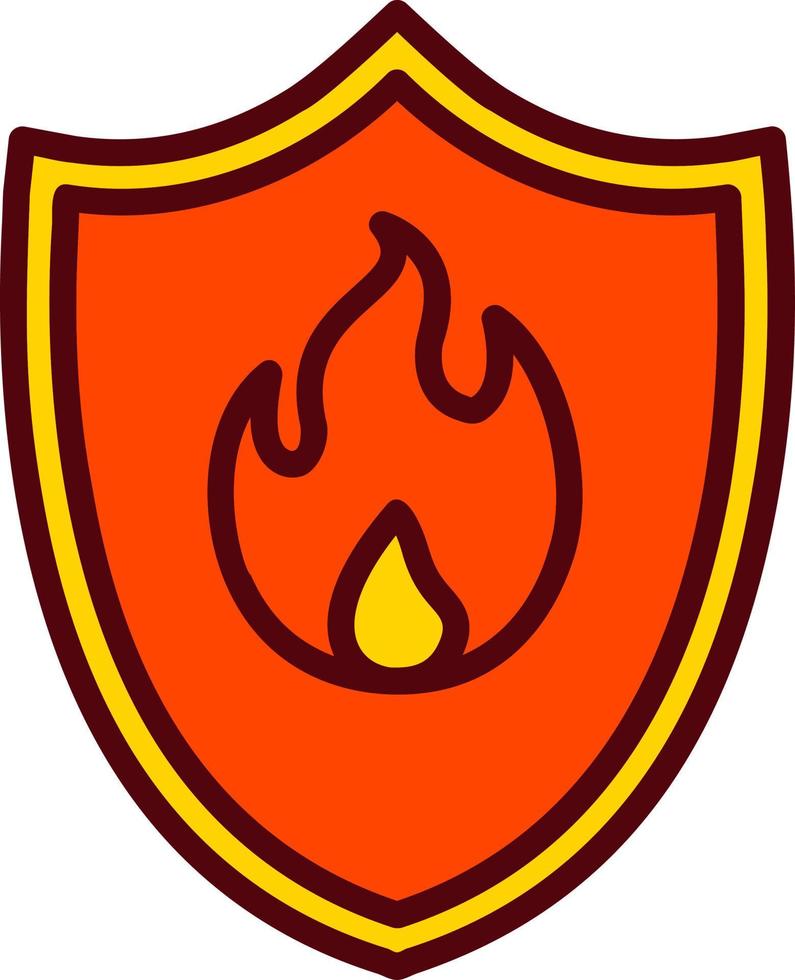 icona del vettore di protezione antincendio