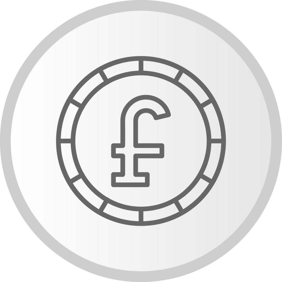 libbra moneta vettore icona