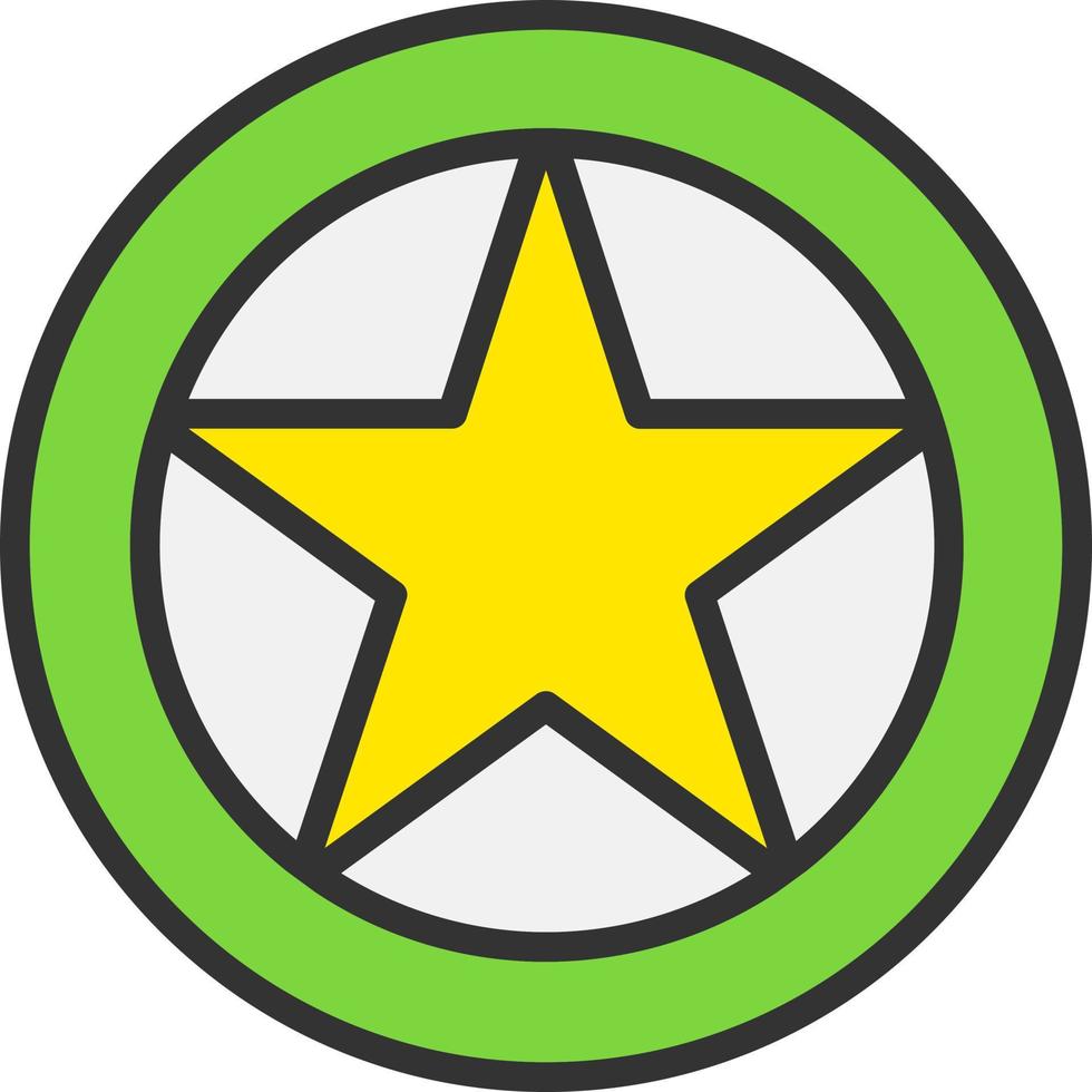 stella pentagono vettore icona