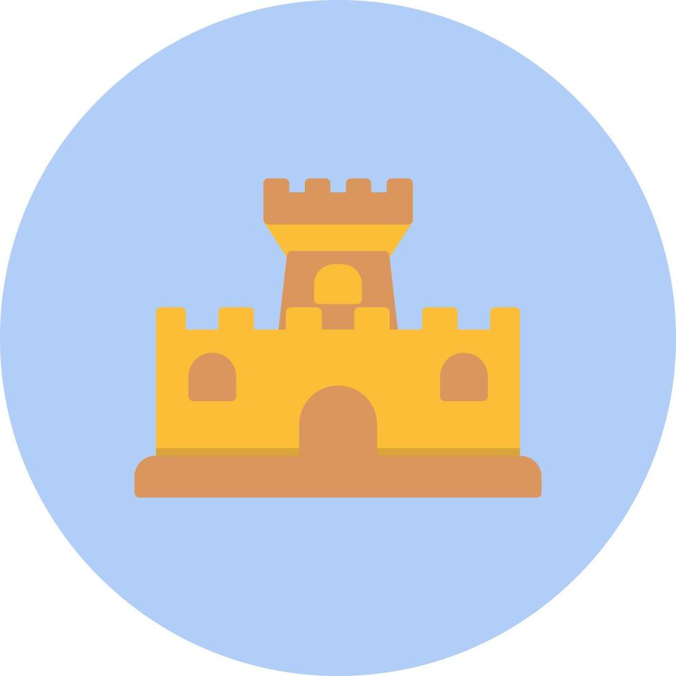 sabbia castello vettore icona