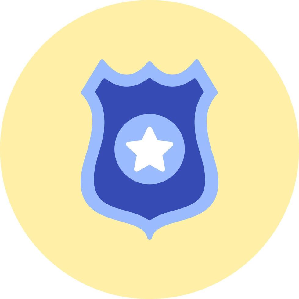 polizia distintivo vettore icona