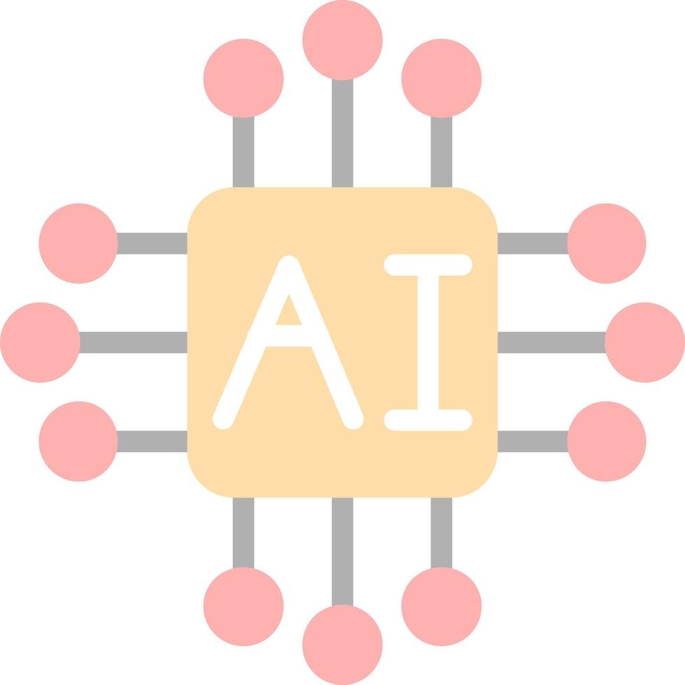 artificiale intelligenza vettore icona design