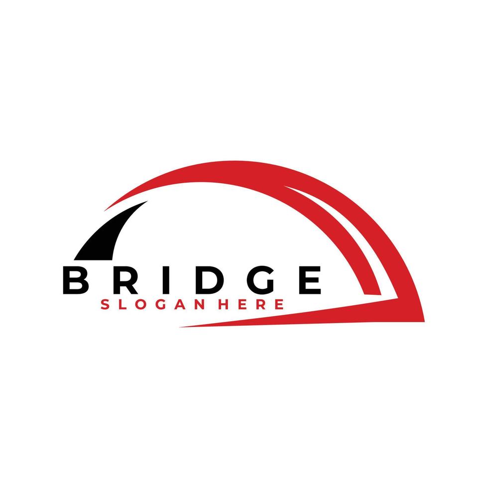 vettore icona logo ponte isolato