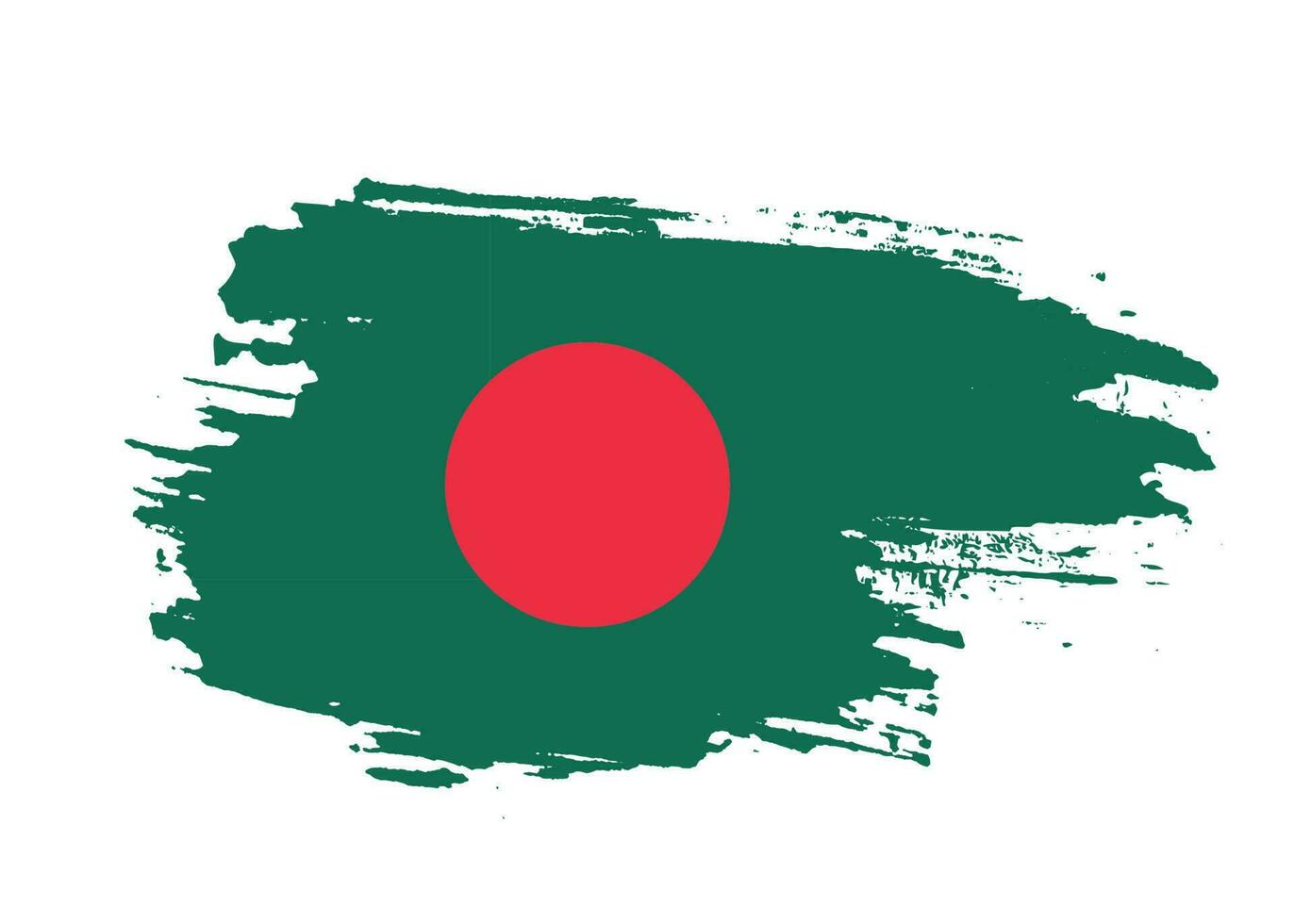 dipingere spazzola ictus bangladesh bandiera vettore