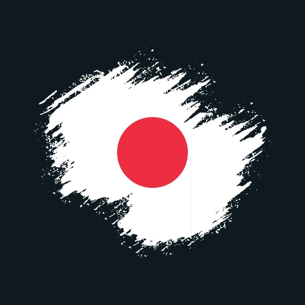 dipingere spazzola ictus Giappone bandiera vettore per gratuito Scarica
