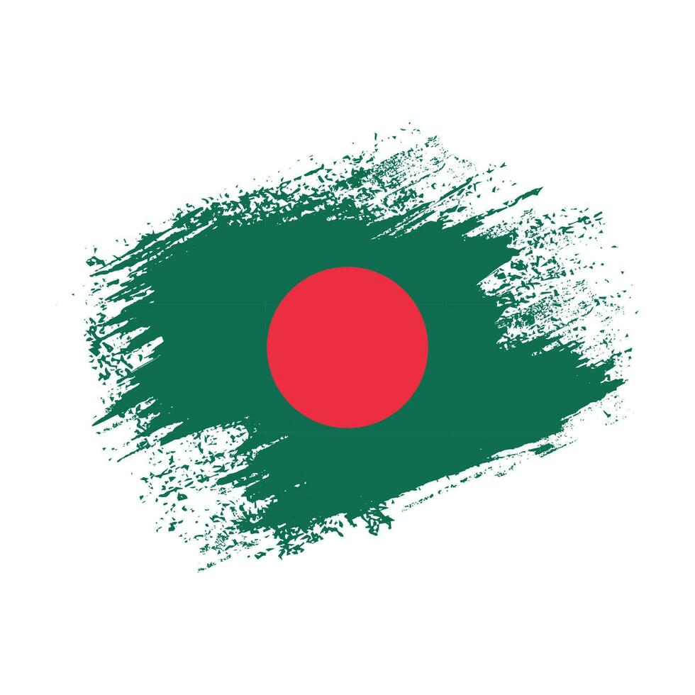 bangladesh spazzola grunge bandiera vettore