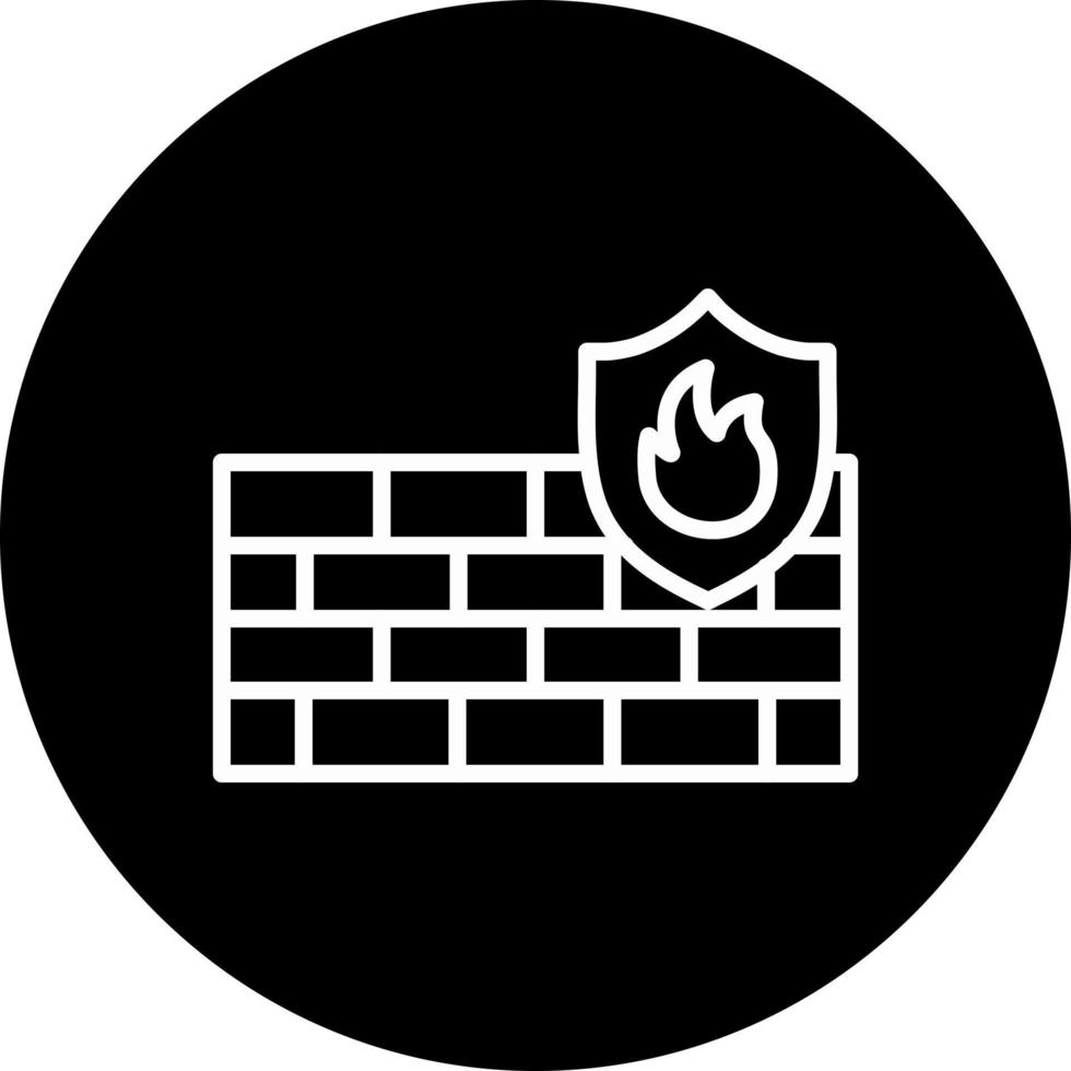 icona di vettore del firewall